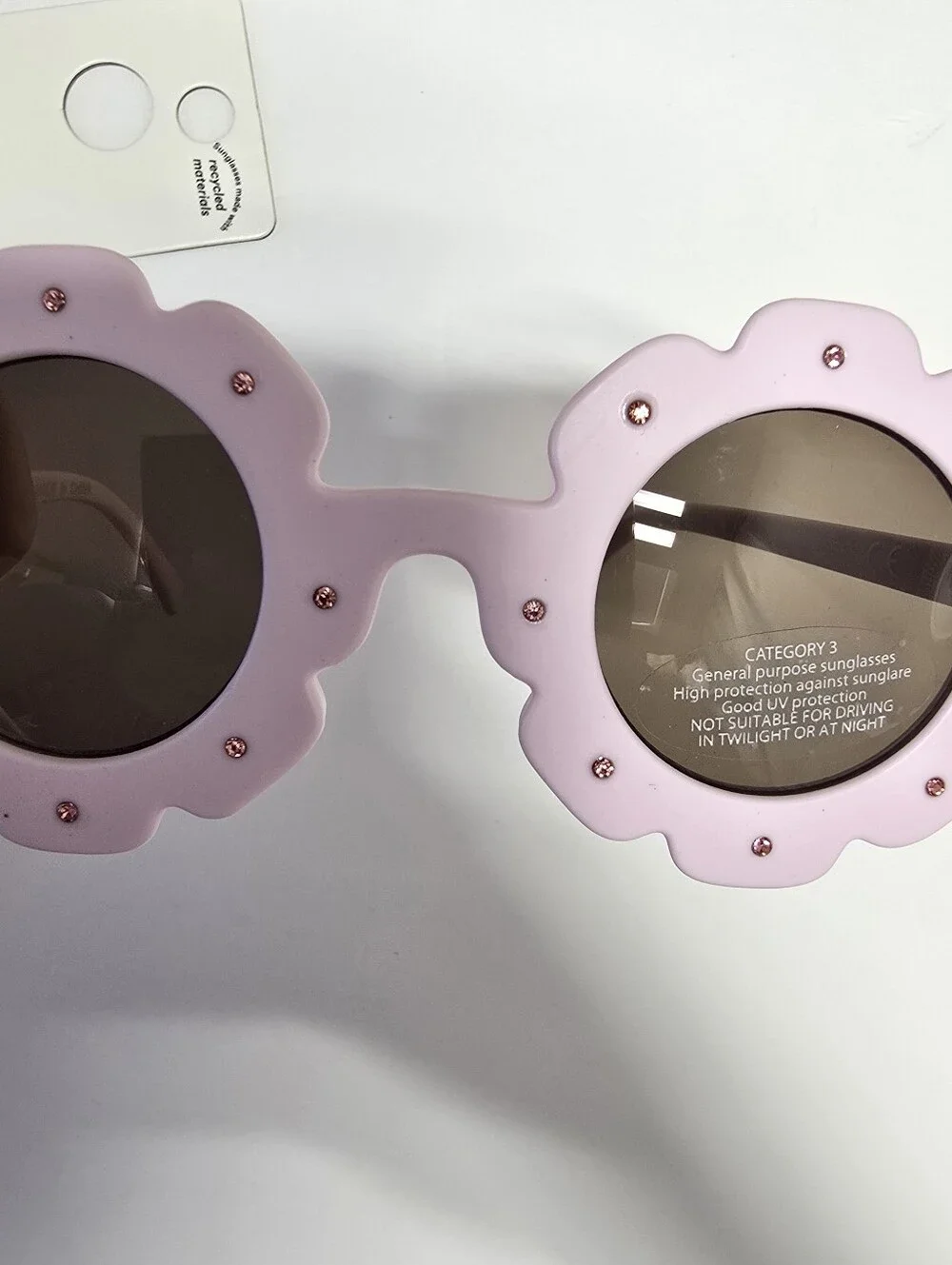 NWT Cotton On Kids Pink Bling Flower Sunglasses & Hair Accessories Bundle